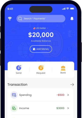 Illustrative LendBlink mobile app screens