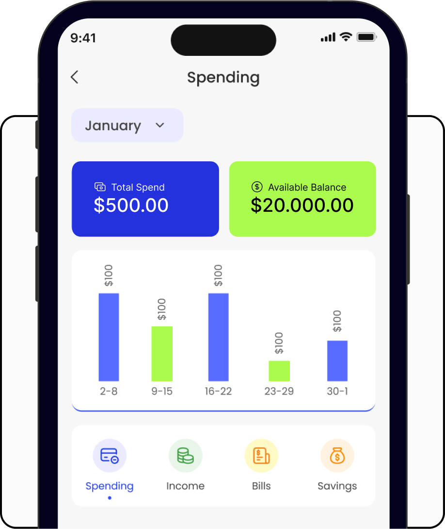 Illustrative LendBlink mobile app screen